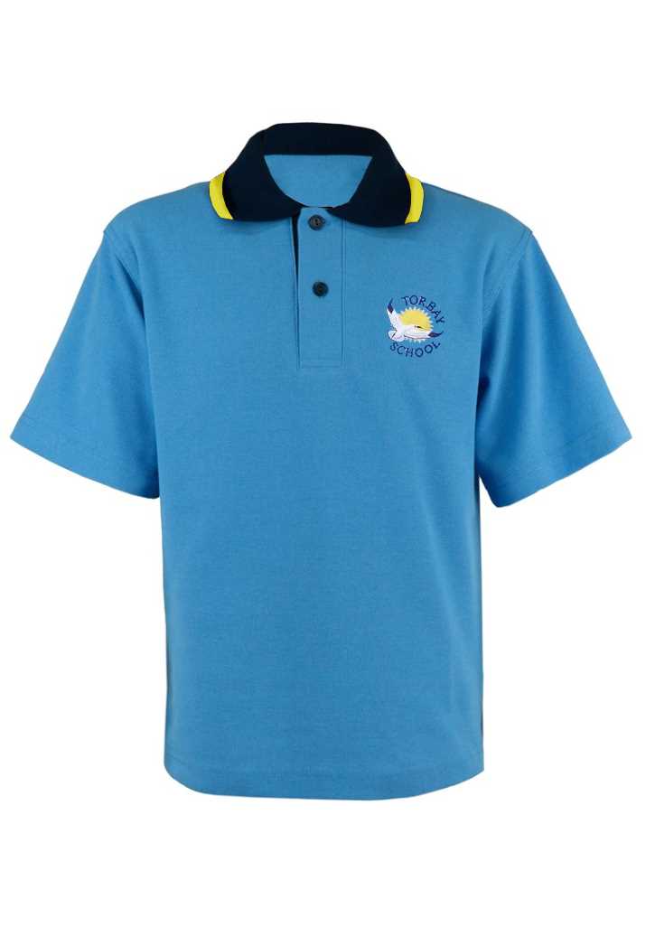 Torbay School Polo Light Blue